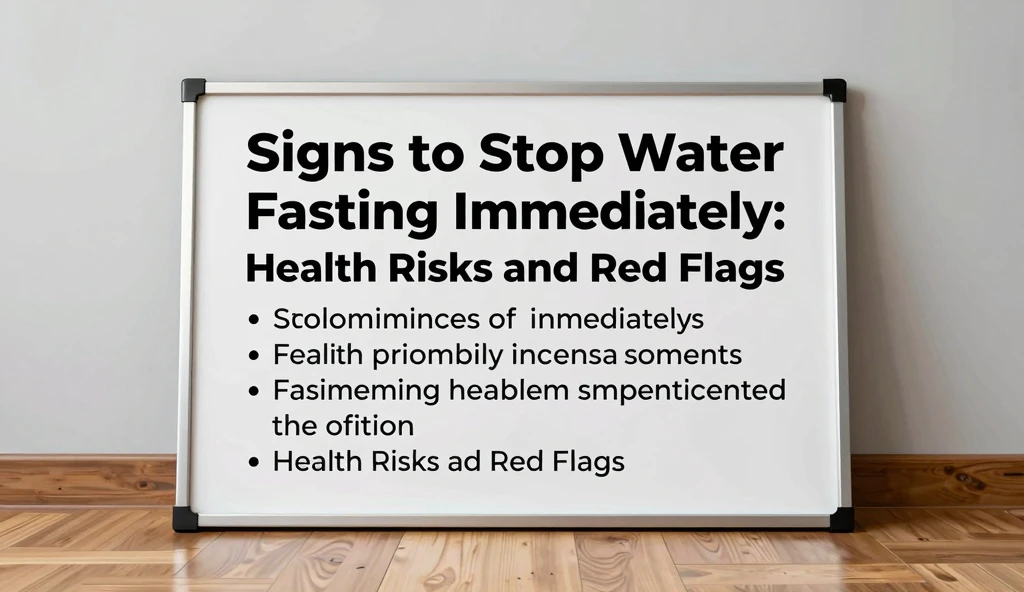 Signs to Stop Water Fasting Immediately: Health Risks and Red Flags