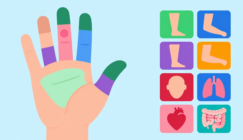 How to Read a Hand Reflexology Chart: Points, Meanings, and Uses