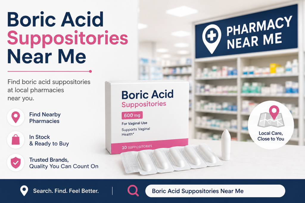Boric Acid Suppositories Near Me: Complete Guide to Safe and Effective Options