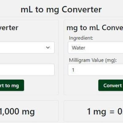 MG to ML Conversion: Easy Guide to Convert Milligrams to Milliliters Accurately