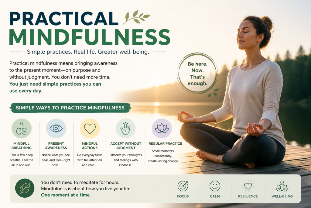 Practical Mindfulness Explained: How to Use It in Real Life for Less Anxiety