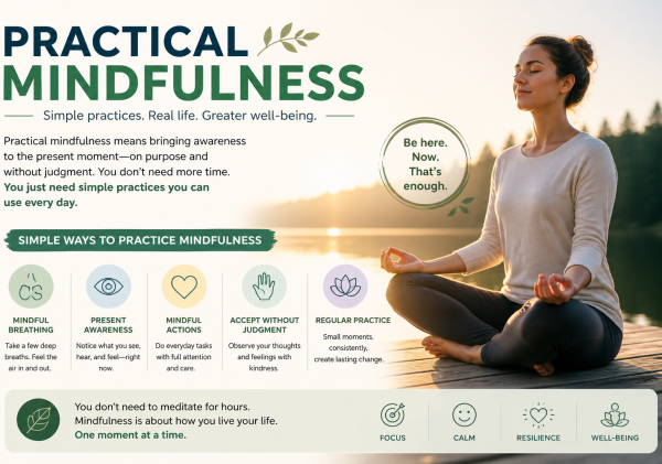 Practical Mindfulness Explained: How to Use It in Real Life for Less Anxiety