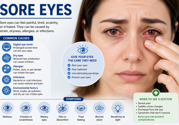 Sore Eyes in 2026: Complete Guide to Causes, Treatment, and Prevention
